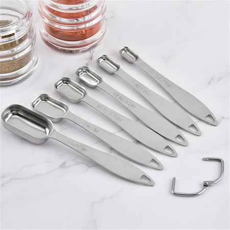 Greenred 1 Set Measuring Spoon Food Grade Rust-proof Stainless Steel Long Handle Seasoning Spice Scoop Measurement Tools Kitchen Tools
Greenred 1 Set Measuring Spoon Food Grade Rust-proof Stainless Steel Long Handle Seasoning Spice Scoop Measurement Tools Kitchen Tools
