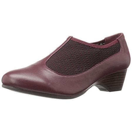 Bella Vita Women s Petra Wedge Pump Burgundy/Stretch 7 2W US