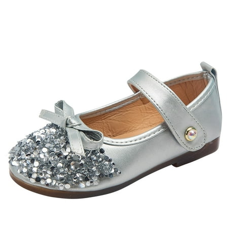 Kids Summer Bowknot Bling Sandals Shoes Slippers