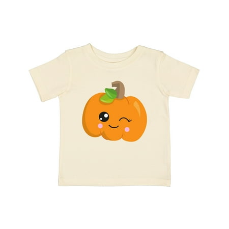 Inktastic Halloween Pumpkin Winking Pumpkin Trick or Treat Gift Baby Boy or Baby Girl T-Shirt