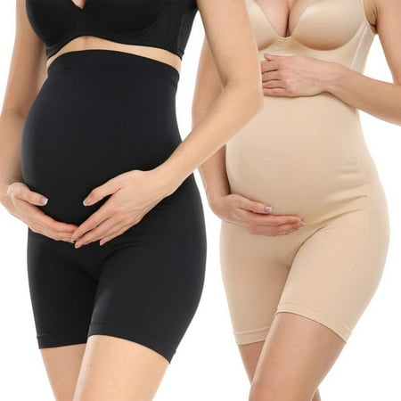 Xmarks 2 Pack Bump Proud Seamless Maternity Shapewear Mid-Thigh Underwear Black+Skin S
Xmarks 2 Pack Bump Proud Seamless Maternity Shapewear Mid-Thigh Underwear Black+Skin S