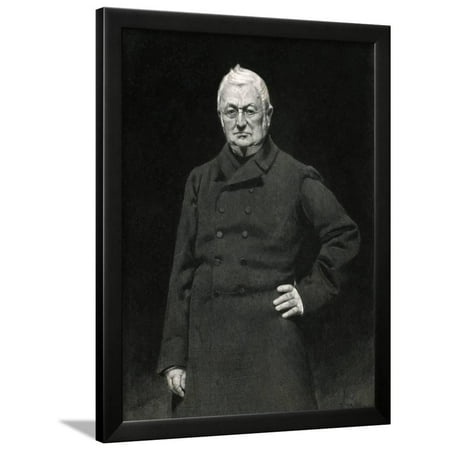 Portrait of Louis Adolphe Thiers Framed Print Wall Art