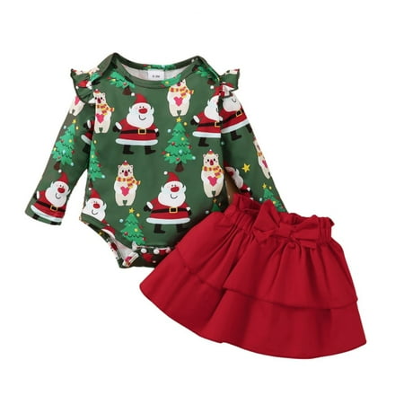 Outfit Set Baby Girls Print Autumn Christmas Long Sleeve Romper Bodysuit Skirts Headbands Set Clothes Shirt Girl
Outfit Set Baby Girls Print Autumn Christmas Long Sleeve Romper Bodysuit Skirts Headbands Set Clothes Shirt Girl