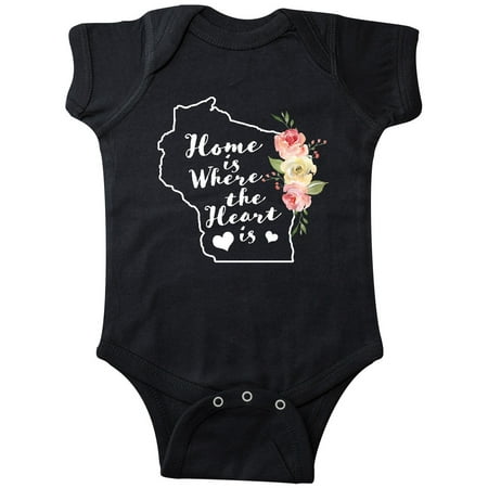 Inktastic Wisconsin Home is Where The Heart is with Watercolor Floral Gift Baby Girl Bodysuit
Inktastic Wisconsin Home is Where The Heart is with Watercolor Floral Gift Baby Girl Bodysuit