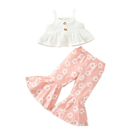 Toddler Girls Sleeveless Fashion Ruffles Vest Tops Flower Printed Pants 2PCS Outfits Set Baby Clothes Kids Child Clothing Streetwear Dailywear Outwear
Toddler Girls Sleeveless Fashion Ruffles Vest Tops Flower Printed Pants 2PCS Outfits Set Baby Clothes Kids Child Clothing Streetwear Dailywear Outwear