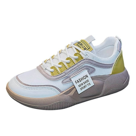 Cathalem Sport Shoes Summer Breathable Women s Fashion Sneaker Soft Sole Casual Shoes Yellow 39
Cathalem Sport Shoes Summer Breathable Women s Fashion Sneaker Soft Sole Casual Shoes Yellow 39