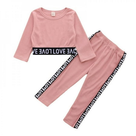 Promotion Clearance Toddler Baby Girl Letter Splicing Clothing Sets Solid Color Long Sleeve Blouse Top + Pants Outfits 2PCS Newborn Clothes
Promotion Clearance Toddler Baby Girl Letter Splicing Clothing Sets Solid Color Long Sleeve Blouse Top + Pants Outfits 2PCS Newborn Clothes