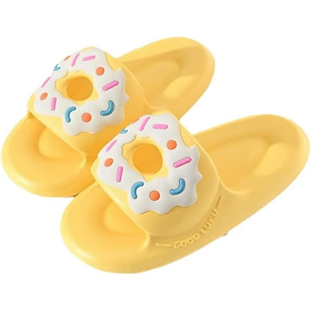 CoCopeaunt Kawaii Slippers Cute Slippers Donut Slippers Home House Slippers Indoor Slippers Shower Slippers Women Scuff Slippers