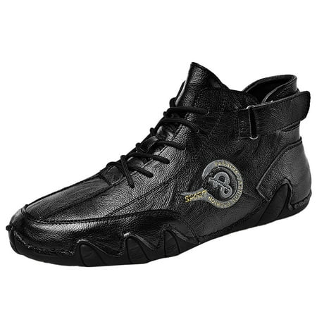 Vividue Men s Slip On Comfortable Fashion Running Shoes New Men s Soild Color Casual High Top Leather Shoes British Fashion Lightweight Sneakers
Vividue Men s Slip On Comfortable Fashion Running Shoes New Men s Soild Color Casual High Top Leather Shoes British Fashion Lightweight Sneakers