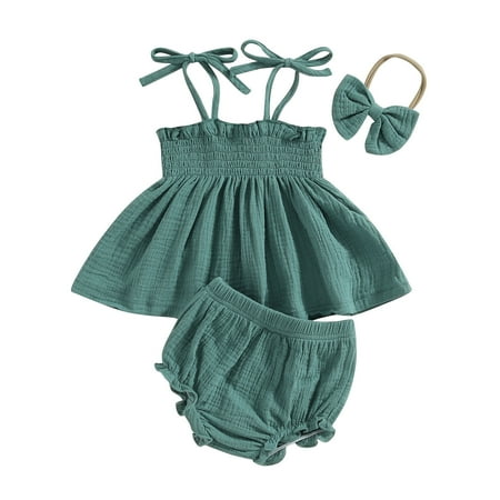 Baby Girls Spring Summer Solid Color Cotton Ribbed Sleeveless Tops Shorts Outfits Headbands Clothes Baby Fashion Dailywear Child Clothing
Baby Girls Spring Summer Solid Color Cotton Ribbed Sleeveless Tops Shorts Outfits Headbands Clothes Baby Fashion Dailywear Child Clothing