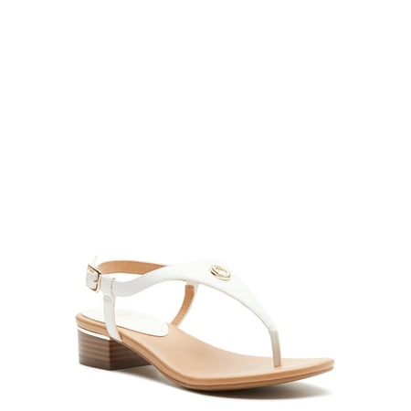 Chaps Women s Morgan Heeled Thong Ankle Strap Sandals