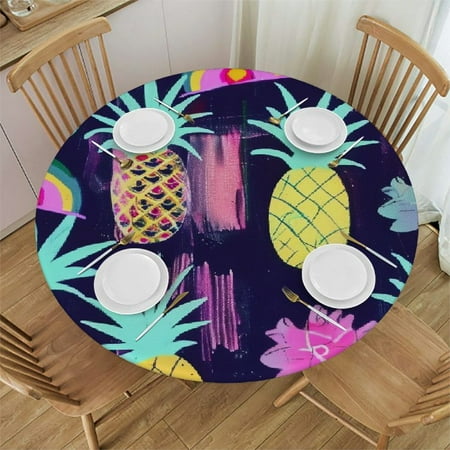Sheronv Pineapples Rainbows Round Table Cover Stain Resistant Washable Indoor Outdoor Tablecloth Kitchen Dining Wedding Parties 100% Polyester Fiber 46-50
Sheronv Pineapples Rainbows Round Table Cover Stain Resistant Washable Indoor Outdoor Tablecloth Kitchen Dining Wedding Parties 100% Polyester Fiber 46-50