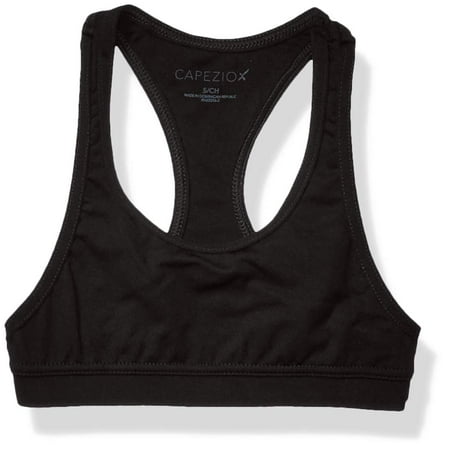 Capezio Big Racerback Bra Top-Girls Black Medium