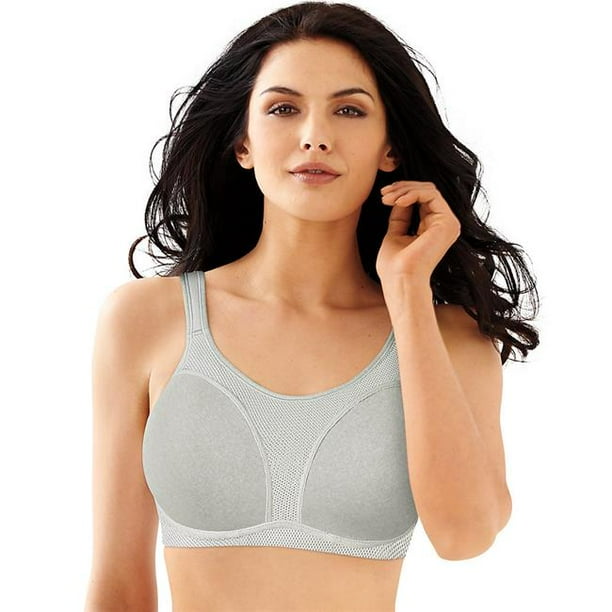 Bali 19585792606 Active Extra Coverage Foam Wirefree Bra, Moon Grey Heather - Size 36D