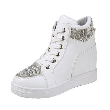 HSMQHJWE Womens Gymnastics Sneaker Sneaker Women Ladies Fashion Shoes Rhinestone Inner Solid Color Lace Up High Top Sport Shoes Flat Tennis Shoes
HSMQHJWE Womens Gymnastics Sneaker Sneaker Women Ladies Fashion Shoes Rhinestone Inner Solid Color Lace Up High Top Sport Shoes Flat Tennis Shoes