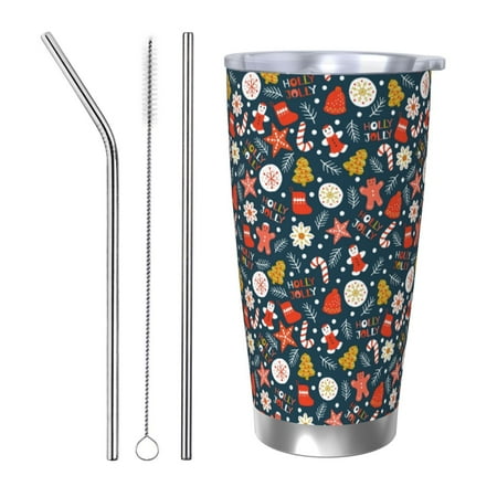 Uemuo Holiday Christmas Cookies Print Travel Coffee Mug 20oz Double-walled Car Cup Stainless Steel Insulated Tumbler Leak-proof Travel Cup Reusable Straw Car Cup-Straw Three-piece Set
Uemuo Holiday Christmas Cookies Print Travel Coffee Mug 20oz Double-walled Car Cup Stainless Steel Insulated Tumbler Leak-proof Travel Cup Reusable Straw Car Cup-Straw Three-piece Set