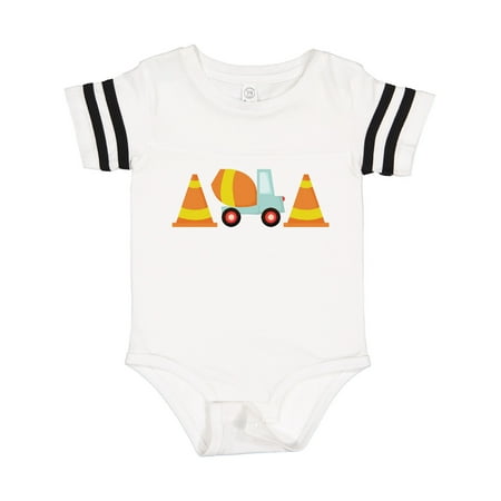 Inktastic Cement Mixer Construction Gift Baby Boy Bodysuit