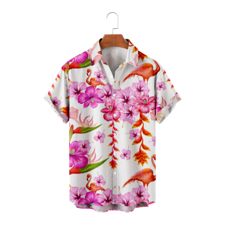 MLFU Boys Hawaiian Flamingo Shirts Short Sleeve Regular Comfortable Shirts Funky Polo Shirts for Men Women
MLFU Boys Hawaiian Flamingo Shirts Short Sleeve Regular Comfortable Shirts Funky Polo Shirts for Men Women