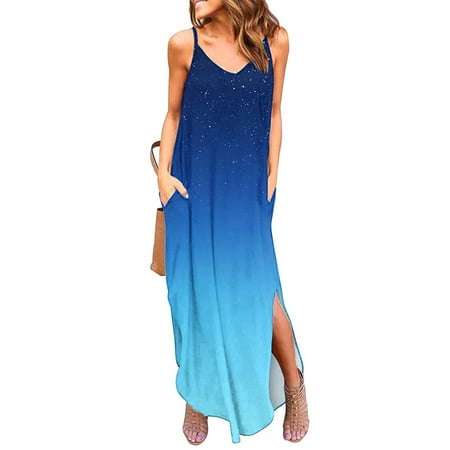 Leesechin Deals Womens Skirts Maxi Dresses Off Shoulder Loose V-Neck Printing Dresses Summer Sleeveless Pullover Dress on Clearance
Leesechin Deals Womens Skirts Maxi Dresses Off Shoulder Loose V-Neck Printing Dresses Summer Sleeveless Pullover Dress on Clearance