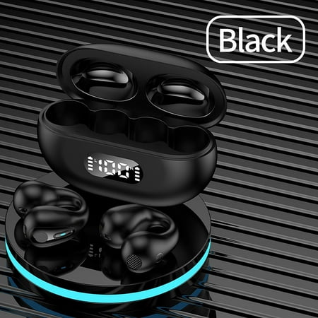 Avdolw Wireless Ear Clip Bone-Conduction Headphones with HD Noise Cancellation and Bluetooth 5.3 - Ideal for Sports and Long-Lasting Use
Avdolw Wireless Ear Clip Bone-Conduction Headphones with HD Noise Cancellation and Bluetooth 5.3 - Ideal for Sports and Long-Lasting Use