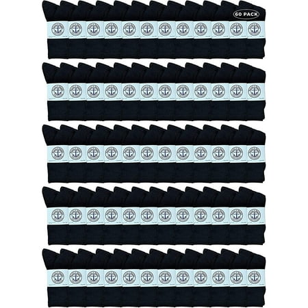 Yacht & Smith Wholesale Bulk Womens Crew Socks Cotton Sport Athletic Socks - Size 9-11 (Black 60)
Yacht & Smith Wholesale Bulk Womens Crew Socks Cotton Sport Athletic Socks - Size 9-11 (Black 60)