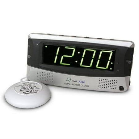 Sonic Alert Dual Alarm Clock w\/ Bed Shaker SA-SBD375SS