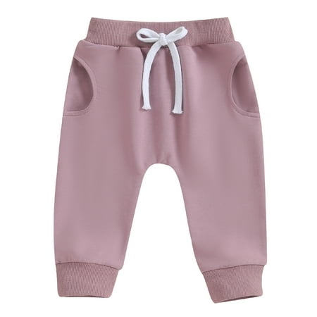 Wallarenear Baby Girls Sweatpants Casual Elastic Waist Drawstring Jogger Pants with Pockets Purple 2-3 Years
Wallarenear Baby Girls Sweatpants Casual Elastic Waist Drawstring Jogger Pants with Pockets Purple 2-3 Years