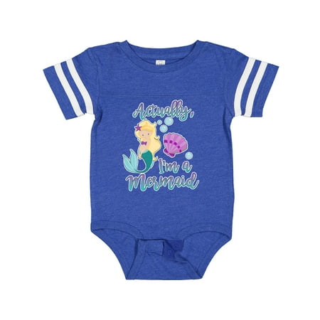 Inktastic Actually Im a Mermaid with Seashell and Bubbles Gift Baby Girl Bodysuit 
Inktastic Actually Im a Mermaid with Seashell and Bubbles Gift Baby Girl Bodysuit
