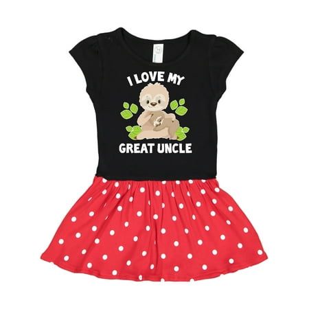 Inktastic Cute Sloth I Love My Great Uncle with Green Leaves Gift Toddler Girl Dress
Inktastic Cute Sloth I Love My Great Uncle with Green Leaves Gift Toddler Girl Dress