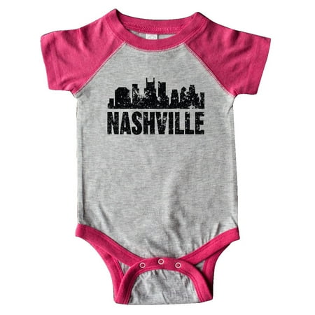 Inktastic Nashville Skyline Grunge Gift Baby Boy or Baby Girl Bodysuit