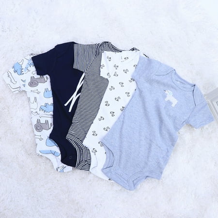 5pcs Baby Jumpsuit Cotton Short Sleeve Romper Bodysuit Outfits Infant Toddler Clothes for Boy Girl (Suitable for 24 Months Baby)
5pcs Baby Jumpsuit Cotton Short Sleeve Romper Bodysuit Outfits Infant Toddler Clothes for Boy Girl (Suitable for 24 Months Baby)
