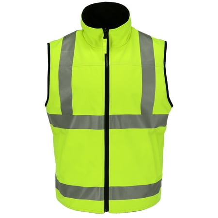 HiVis Reversible Softshell Vest (X Pattern on Back)