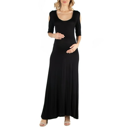 24seven Comfort Apparel Half Sleeve Open Shoulder Maternity Maxi Dress M0116067 Made in USA
24seven Comfort Apparel Half Sleeve Open Shoulder Maternity Maxi Dress M0116067 Made in USA