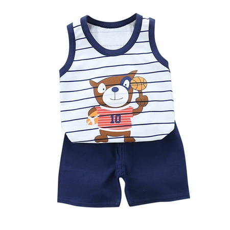 Penkiiy Toddler Kids Baby Boys Girls Fashion Cute Sleeveless Vest Shorts Cartoon Print Casual Suit Baby Girl Summer Backless Jumpsuit 18-24 Months Dark Blue On Sale
Penkiiy Toddler Kids Baby Boys Girls Fashion Cute Sleeveless Vest Shorts Cartoon Print Casual Suit Baby Girl Summer Backless Jumpsuit 18-24 Months Dark Blue On Sale