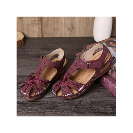Gomelly Women s Wedge Sandals Ankle Strap Platform Non Slip Womens Ladies Wine Red 6
Gomelly Women s Wedge Sandals Ankle Strap Platform Non Slip Womens Ladies Wine Red 6