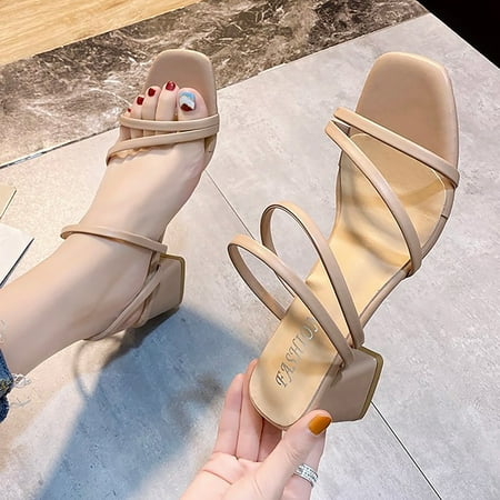 XIAQUJ Women s Summer High Heeled Thick Heeled Open Toe Sandal with Square Head Sandals for Women Red 6.5(37)
XIAQUJ Women s Summer High Heeled Thick Heeled Open Toe Sandal with Square Head Sandals for Women Red 6.5(37)