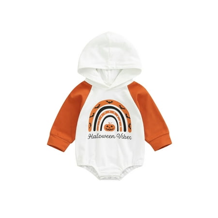 Bagilaanoe Toddler Baby Girl Halloween Clothes Hooded Romper Sweatshirt Long Sleeve Bodysuit Rainbow Pumpkin Print Pullover 3M 6M 12M 18M 24M 3T Fall Tops
Bagilaanoe Toddler Baby Girl Halloween Clothes Hooded Romper Sweatshirt Long Sleeve Bodysuit Rainbow Pumpkin Print Pullover 3M 6M 12M 18M 24M 3T Fall Tops
