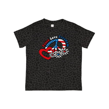 Inktastic Peace Love Freedom Gift Toddler Toddler Girl T-Shirt