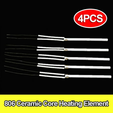 AMERTEER 4 Pcs Ceramic Core Heating Element for Soldering Iron Heating Element Two-wire Core Replacement Heater 220V 60W