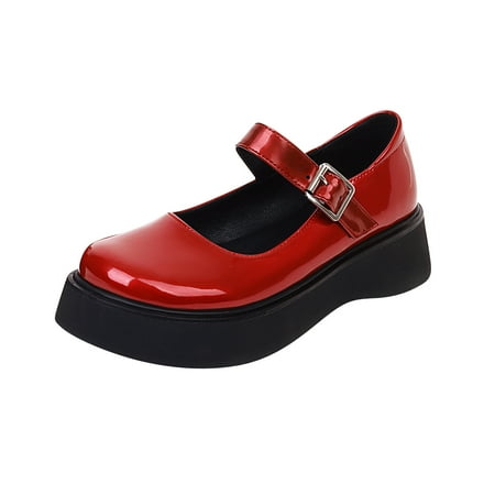 Rdeuod Shoes For Women Dressy Low Heel Women S Gothic Punk Mid Platform Shallow Round Toe Student
Rdeuod Shoes For Women Dressy Low Heel Women S Gothic Punk Mid Platform Shallow Round Toe Student