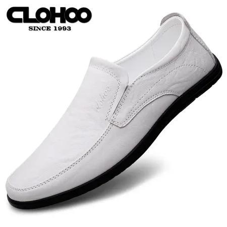 CLOHOO Men‘s Leather Loafers
