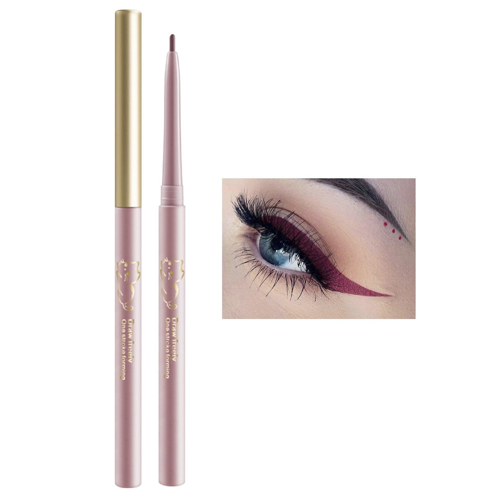 Sunhillsgrace Makeup Set Sliding Makeup Eyeliner Gel Pen Waterproof And