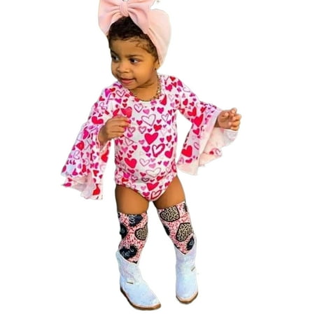 Ma&Baby Infant Baby Girls Valentine s Day Jumpsuit Flare Long Sleeve Heart Print Romper Bodysuits
Ma&Baby Infant Baby Girls Valentine s Day Jumpsuit Flare Long Sleeve Heart Print Romper Bodysuits