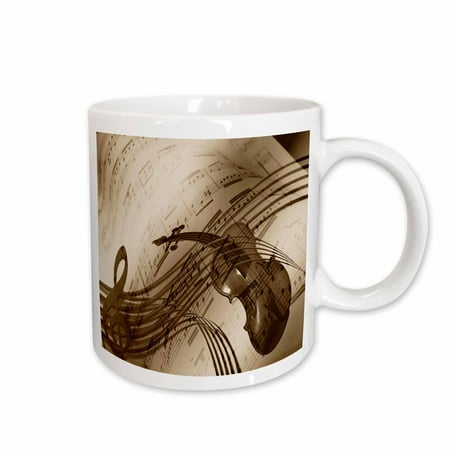 3dRose Image of abstract violin and sheet music in sepia tones Ceramic Mug 11-ounce
3dRose Image of abstract violin and sheet music in sepia tones Ceramic Mug 11-ounce