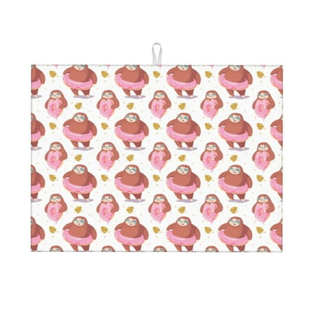 Ocsxa Sloth with Donuts1 Dish Drying Mat for Kitchen Counter Coffee Bar Coffee Station Accessories Absorbent Coffee Mat Kitchen Drying Mat Easy Clean 18x24 Inch
Ocsxa Sloth with Donuts1 Dish Drying Mat for Kitchen Counter Coffee Bar Coffee Station Accessories Absorbent Coffee Mat Kitchen Drying Mat Easy Clean 18x24 Inch