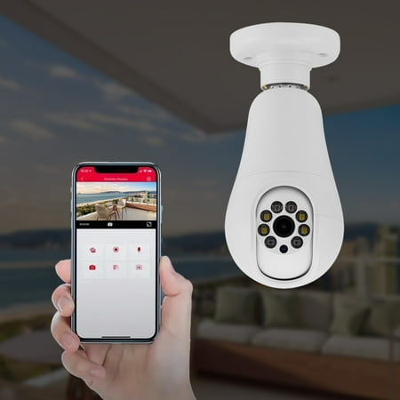 Ersazi Wireless Camera Outdoor 360° Bulb Wireless Camera Remote Home Wifi Full Color Night Vision Indoor Ceiling Monitor On Clearance White
Ersazi Wireless Camera Outdoor 360° Bulb Wireless Camera Remote Home Wifi Full Color Night Vision Indoor Ceiling Monitor On Clearance White