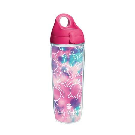 Simply Southern Save Turtle All Over 24 oz Water Bottle with lid