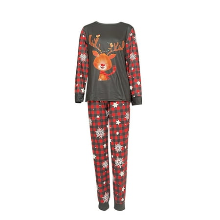 Gureui Christmas Matching Family Parent-Child Pajama Set Long Sleeve Christmas Cartoon Elk Print Pattern Crew Neck Long Sleeve Tops +Long Trousers Suit / Romper Sleepwear
Gureui Christmas Matching Family Parent-Child Pajama Set Long Sleeve Christmas Cartoon Elk Print Pattern Crew Neck Long Sleeve Tops +Long Trousers Suit / Romper Sleepwear