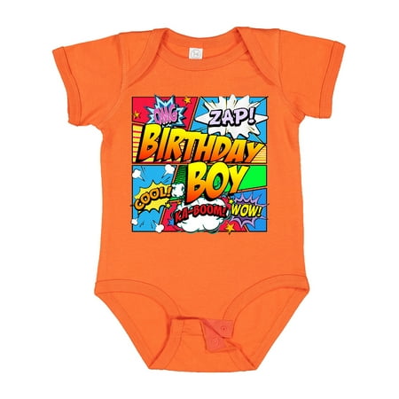 Inktastic Birthday Boy Comic Book Gift Baby Boy Bodysuit