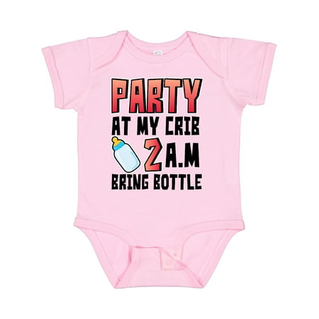 Inktastic Party at My Crib 2 A.m. Bring Bottle Baby Humor Gift Baby Boy or Baby Girl Bodysuit
Inktastic Party at My Crib 2 A.m. Bring Bottle Baby Humor Gift Baby Boy or Baby Girl Bodysuit
